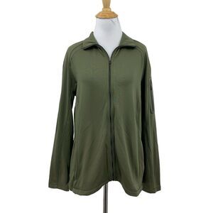 Columbia Jacket Womens XL Extra Large Olive Titanium Omni Shade Full Zip Pockets